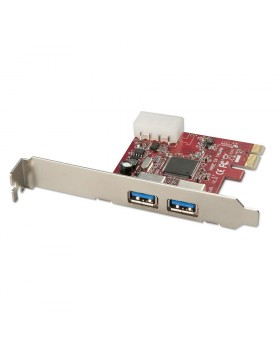 Scheda PCIe USB 3.0, 2 Porte Lite