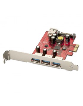 Scheda PCIe USB 3.0, 3+1 Porte