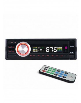 STEREO AUTO AUTORADIO FRONTALINO ESTRAIBILE TELECOMANDO SLOT SD CARD USB MP3 LCD