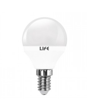 Lampada Lampadina E14 LED SMD LIFE 5W Minisfera P45 Luce Calda 310 LUMEN