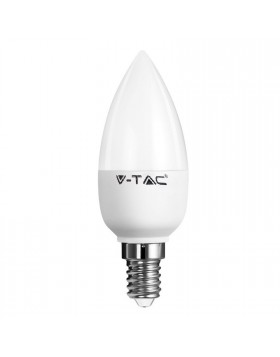 Lampada Lampadina Attacco E14 a LED SMD V-TAC Bulbo Luce Bianca Naturale 6 Watt